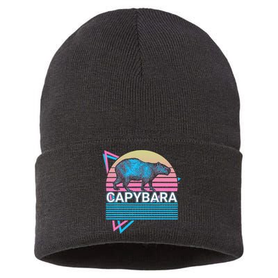Capybara Retro Sustainable Knit Beanie