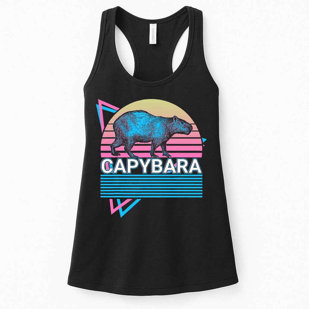 Capybara Retro Womens Tank Top