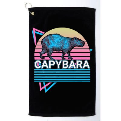 Capybara Retro Golf Towel