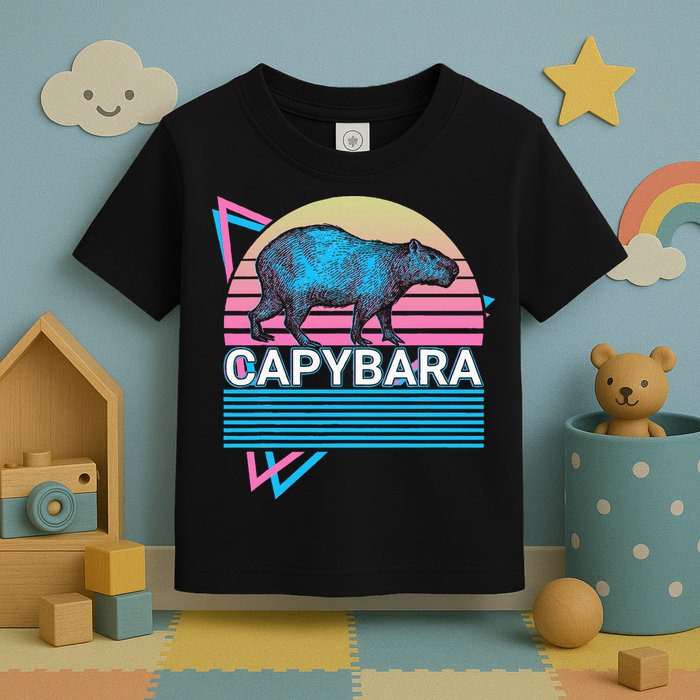 Capybara Retro Toddler T-Shirt