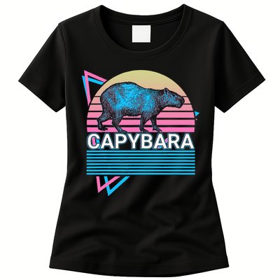 Capybara Retro Womens T-Shirt
