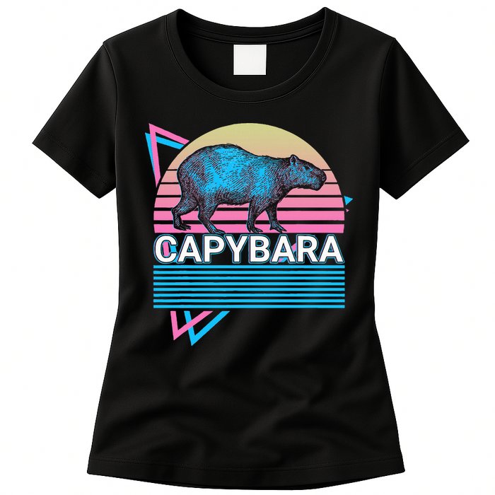 Capybara Retro Womens T-Shirt