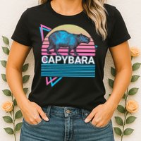 Capybara Retro Womens T-Shirt