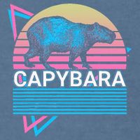 Capybara Retro Garment-Dyed Sweatshirt