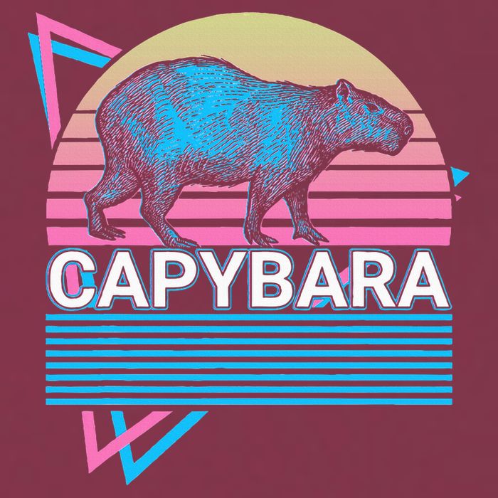 Capybara Retro 16oz Travel Tumbler