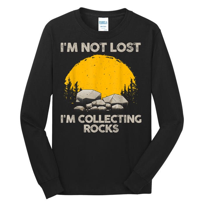 Cool Rock Collecting For Men Women Geologist Rock Hounds Tall Long Sleeve T-Shirt