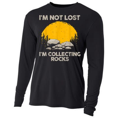 Cool Rock Collecting For Men Women Geologist Rock Hounds Cooling Performance Long Sleeve Crew