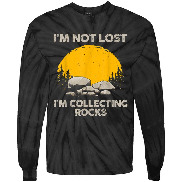 Cool Rock Collecting For Men Women Geologist Rock Hounds Tie-Dye Long Sleeve Shirt