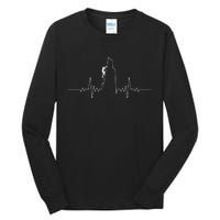 Cool Rock Climbing For Men Women Mountain Rock Climbers EKG Tall Long Sleeve T-Shirt