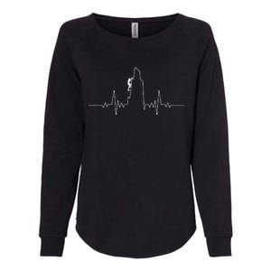 Cool Rock Climbing For Men Women Mountain Rock Climbers EKG Womens California Wash Sweatshirt