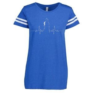 Cool Rock Climbing For Men Women Mountain Rock Climbers EKG Enza Ladies Jersey Football T-Shirt