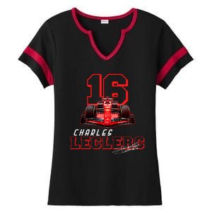 Cool Racing Charles Leclerc Signature Ladies Halftime Notch Neck Tee