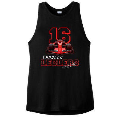 Cool Racing Charles Leclerc Signature Ladies PosiCharge Tri-Blend Wicking Tank