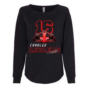 Cool Racing Charles Leclerc Signature Womens California Wash Sweatshirt