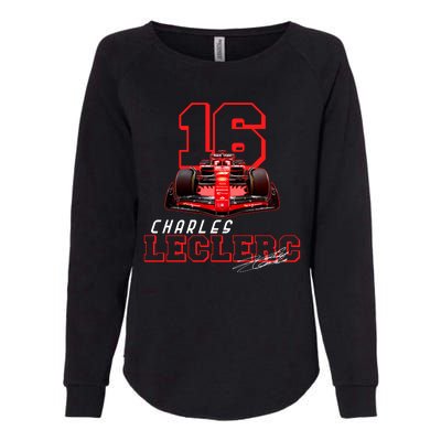 Cool Racing Charles Leclerc Signature Womens California Wash Sweatshirt