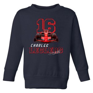 Cool Racing Charles Leclerc Signature Toddler Sweatshirt