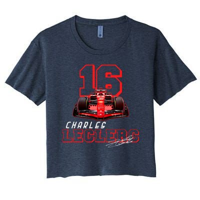 Cool Racing Charles Leclerc Signature Women's Crop Top Tee