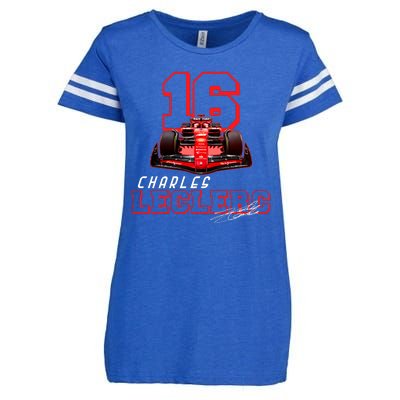 Cool Racing Charles Leclerc Signature Enza Ladies Jersey Football T-Shirt