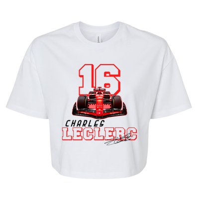 Cool Racing Charles Leclerc Signature Bella+Canvas Jersey Crop Tee