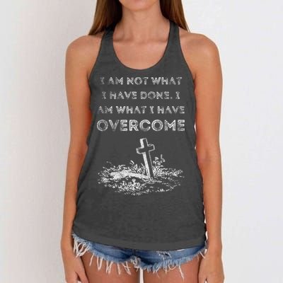 Celebrate Recovery Christian Cross Jesus Christ Women's Knotted Racerback Tank