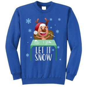 Christmas Reindeer Cocaine Santa Sweater Let It Snow Gift Sweatshirt