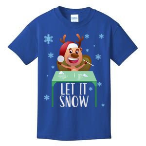 Christmas Reindeer Cocaine Santa Sweater Let It Snow Gift Kids T-Shirt