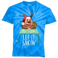 Christmas Reindeer Cocaine Santa Sweater Let It Snow Gift Kids Tie-Dye T-Shirt