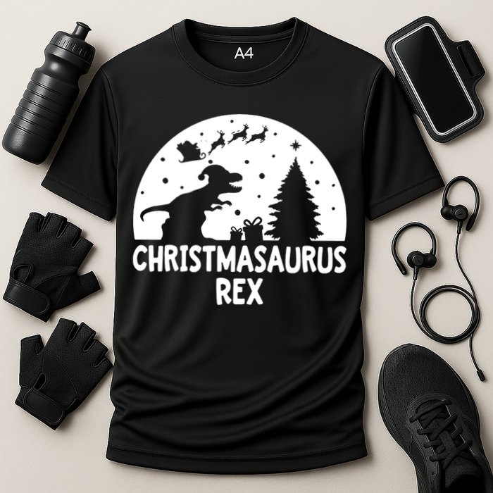 Christmasaurus Rex Cooling Performance Crew T-Shirt