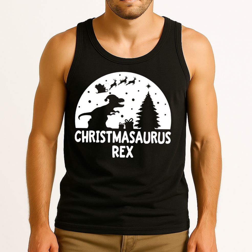 Christmasaurus Rex Tank Top
