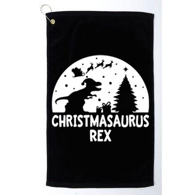 Christmasaurus Rex Platinum Collection Golf Towel