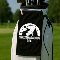 Christmasaurus Rex Golf Towel