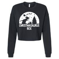 Christmasaurus Rex Cropped Pullover Crew