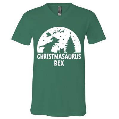 Christmasaurus Rex V-Neck T-Shirt