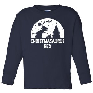 Christmasaurus Rex Toddler Long Sleeve Shirt