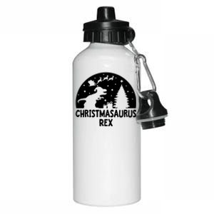 Christmasaurus Rex Aluminum Water Bottle