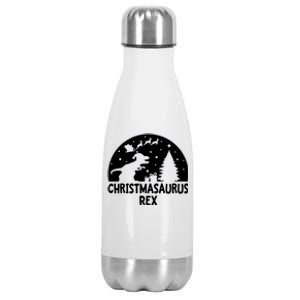 Christmasaurus Rex Stainless Steel Insulated Water Bottle