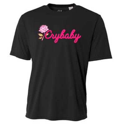 Crybaby Rose Cry Baby Kawaii Hipster Soft Girl Slogan Cooling Performance Crew T-Shirt