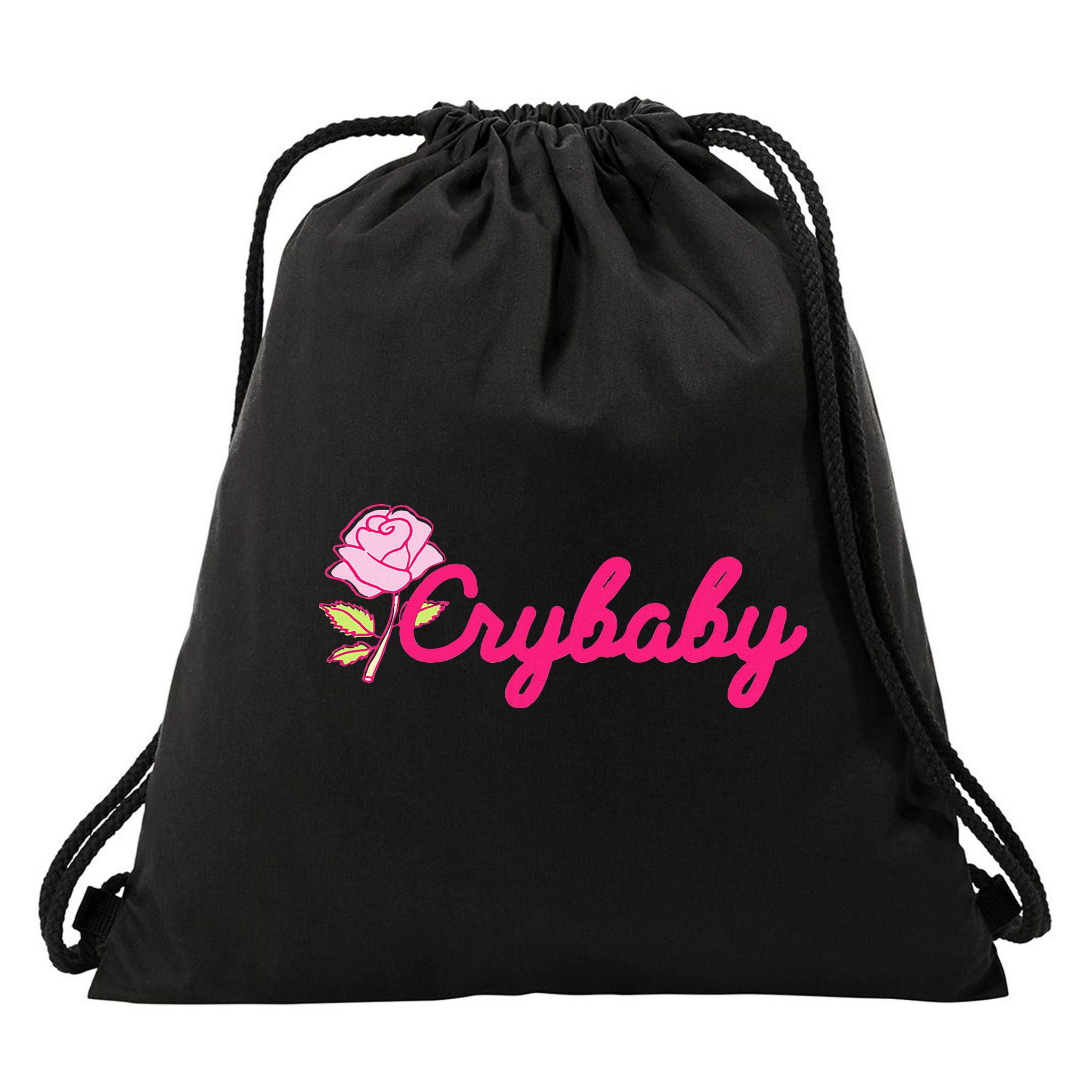 Crybaby Rose Cry Baby Kawaii Hipster Soft Girl Slogan Drawstring Bag