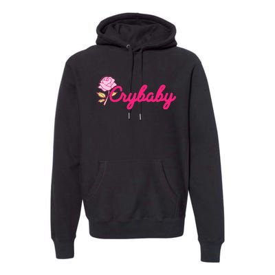 Crybaby Rose Cry Baby Kawaii Hipster Soft Girl Slogan Premium Hoodie