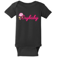 Crybaby Rose Cry Baby Kawaii Hipster Soft Girl Slogan Baby Bodysuit