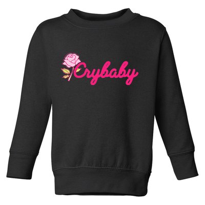 Crybaby Rose Cry Baby Kawaii Hipster Soft Girl Slogan Toddler Sweatshirt