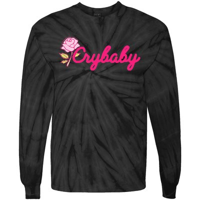 Crybaby Rose Cry Baby Kawaii Hipster Soft Girl Slogan Tie-Dye Long Sleeve Shirt