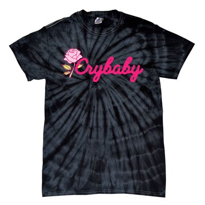 Crybaby Rose Cry Baby Kawaii Hipster Soft Girl Slogan Tie-Dye T-Shirt