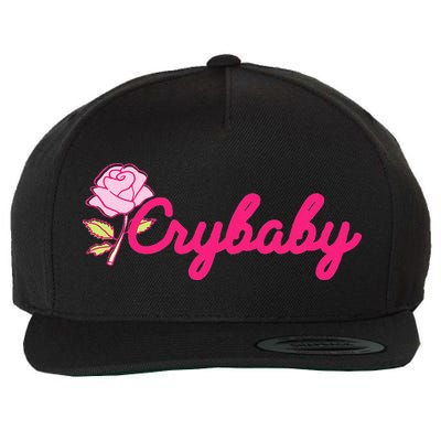 Crybaby Rose Cry Baby Kawaii Hipster Soft Girl Slogan Wool Snapback Cap
