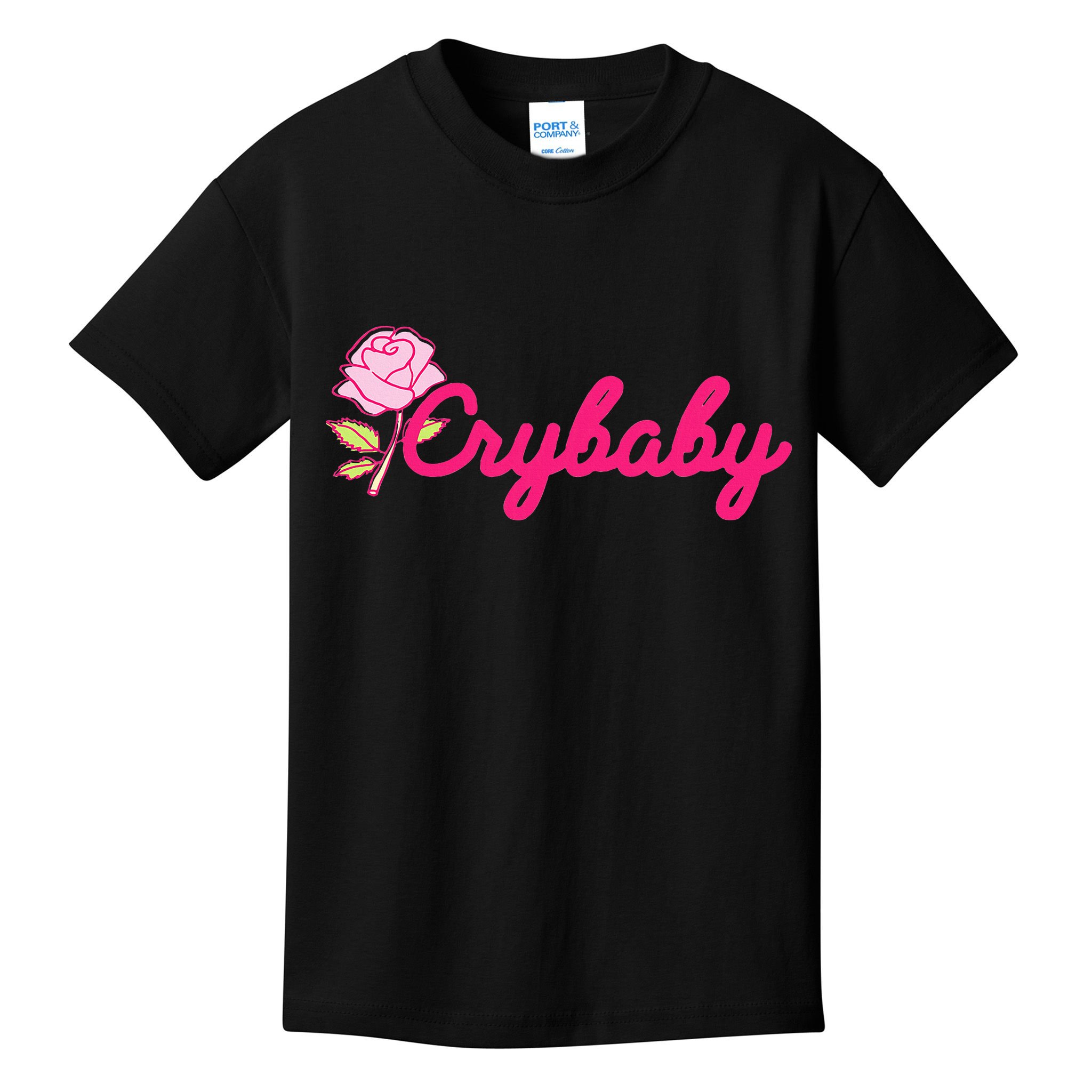Crybaby Rose Cry Baby Kawaii Hipster Soft Girl Slogan Kids T-Shirt