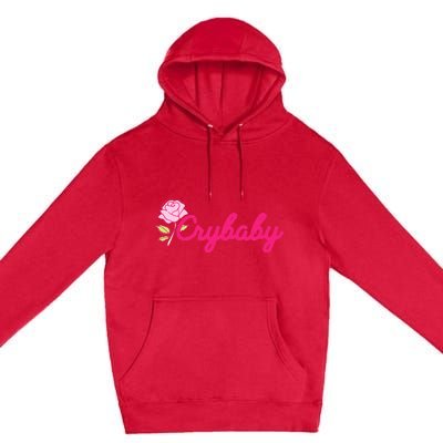 Crybaby Rose Cry Baby Kawaii Hipster Soft Girl Slogan Premium Pullover Hoodie