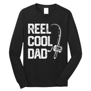 Cute Reel Cool Dad Fishing Daddy Fathers Day Gift Long Sleeve Shirt