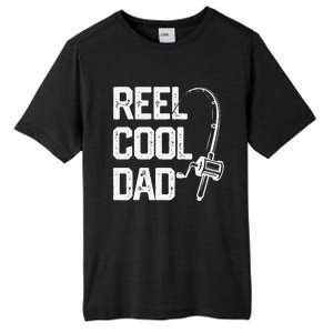 Cute Reel Cool Dad Fishing Daddy Fathers Day Gift Tall Fusion ChromaSoft Performance T-Shirt