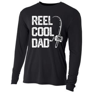 Cute Reel Cool Dad Fishing Daddy Fathers Day Gift Cooling Performance Long Sleeve Crew