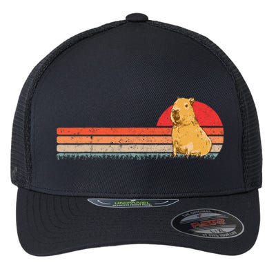 Capybara Retro Capybara Vintage Flexfit Unipanel Trucker Cap